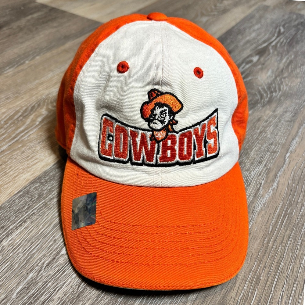 Oklahoma‎ State Cowboys Hat Captivating Headgear Orange White Pistol Pete NCAA